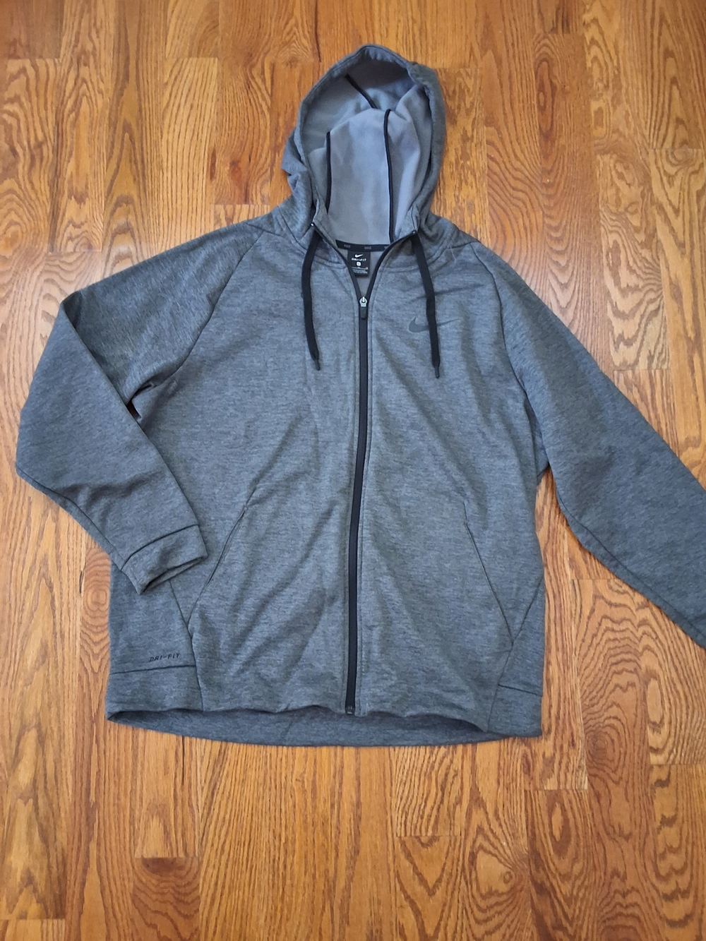 Nike Gray Dri-FIT Full-Zip Hoodie